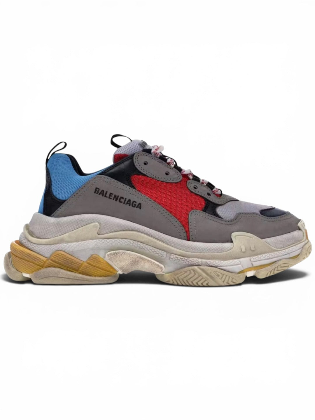 Balenciaga Triple S Grey Red Blue