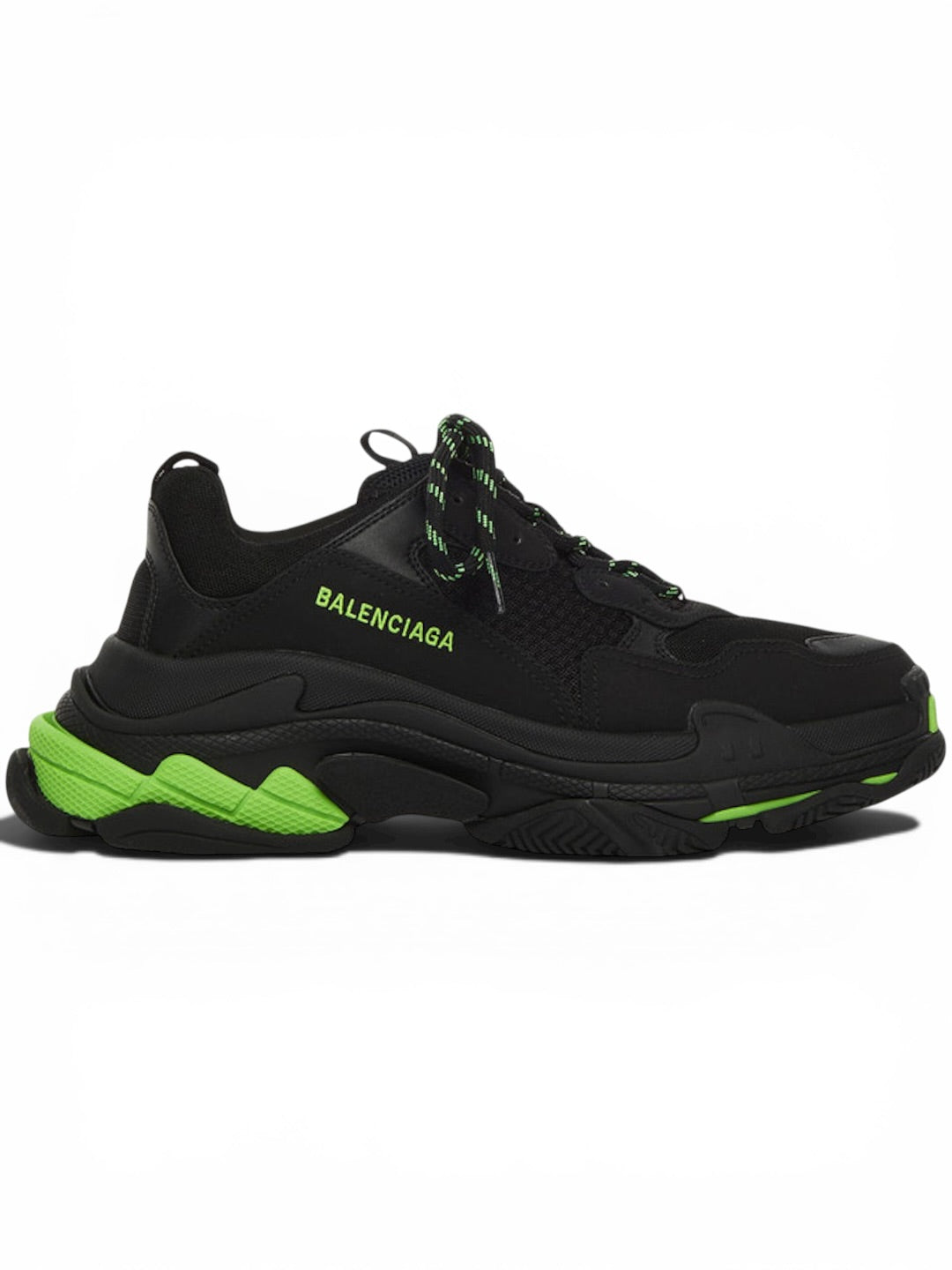 Balenciaga Triple S Black Fluorescent Green