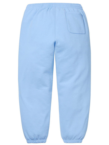 Supreme Satin Applique Sweatpants Light Blue