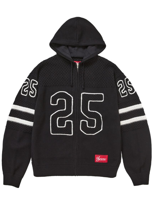 Supreme Sport Zip Up Hooded Sweater (fw25) Black
