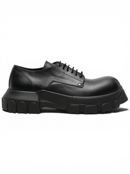Rick Owens Lido Lace Up Bozo Tractor Black