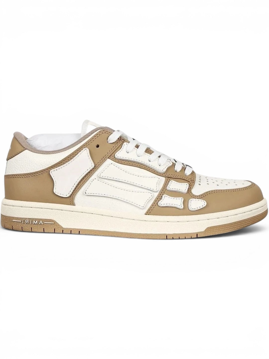 Amiri Skel Top Low White Brown