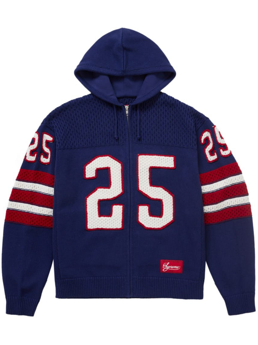Supreme Sport Zip Up Hooded Sweater (fw25) Blue