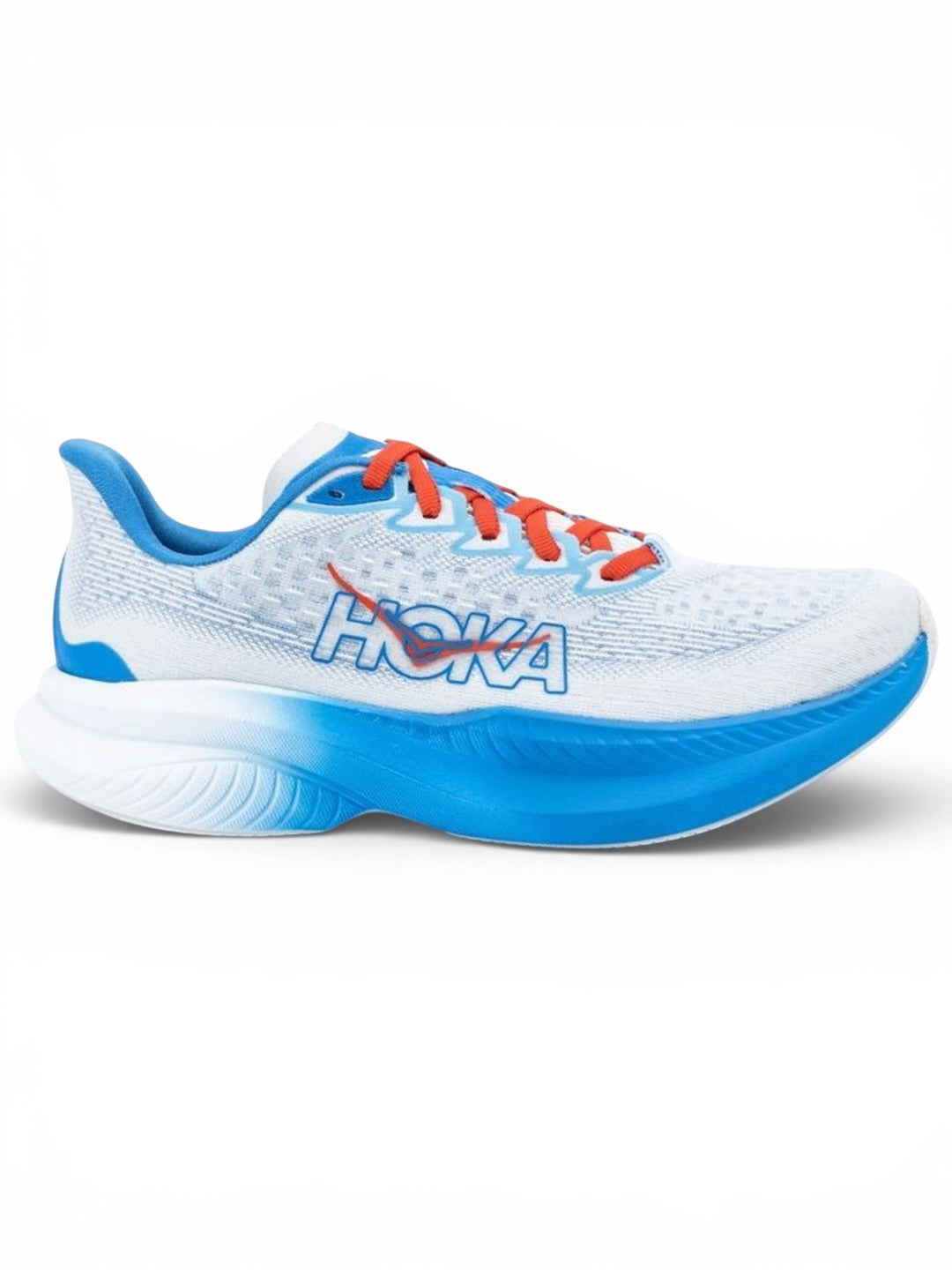 Hoka One One Mach 6 White Virtual Blue