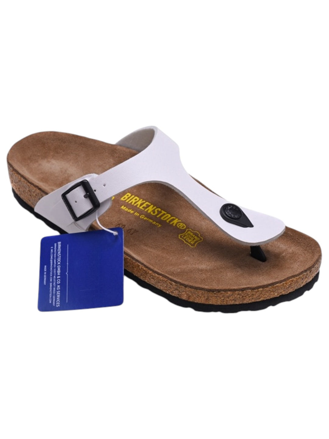Birkenstock Gizeh Matte White Blsck