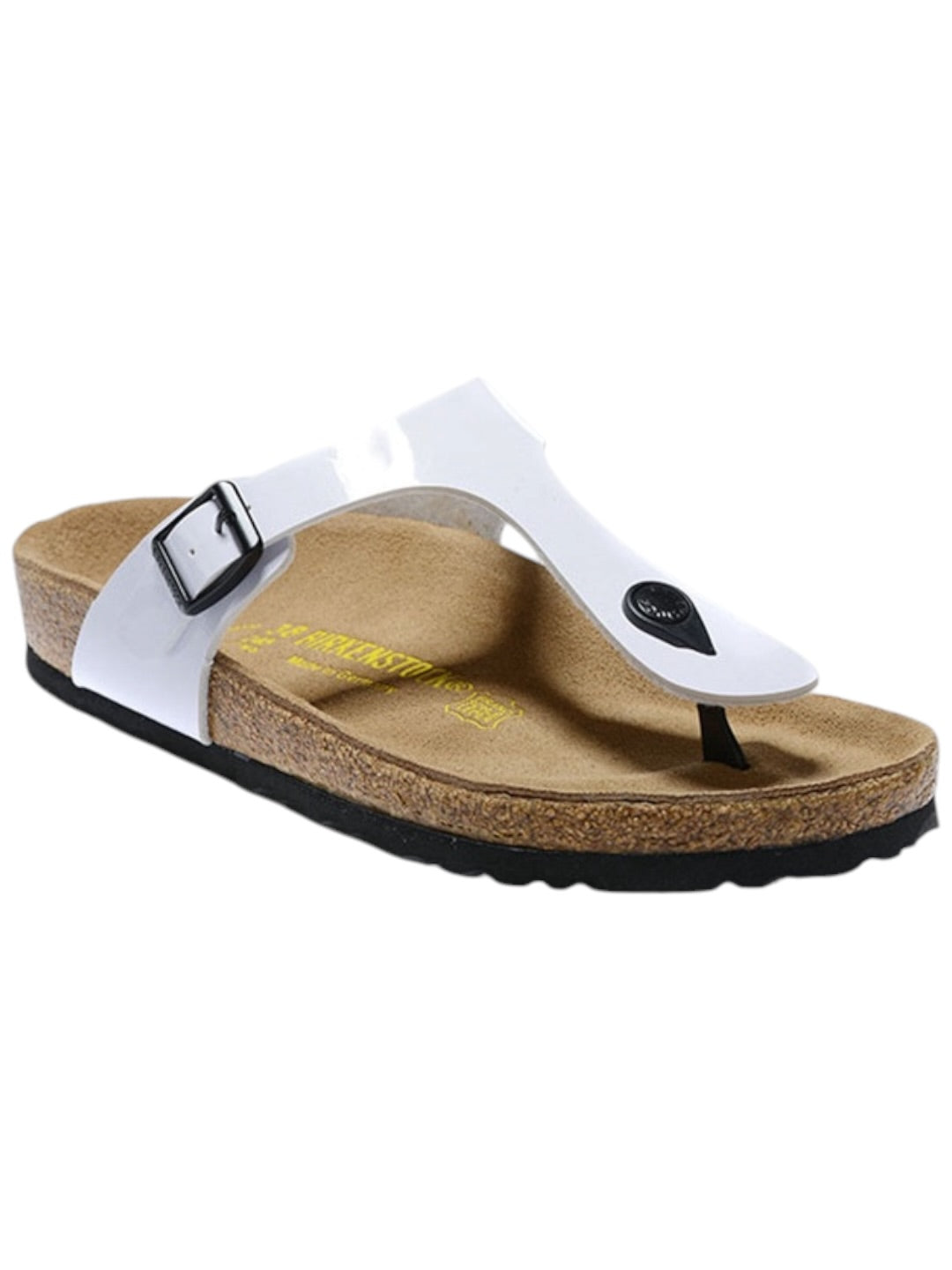 Birkenstock Gizeh Mirror White Black