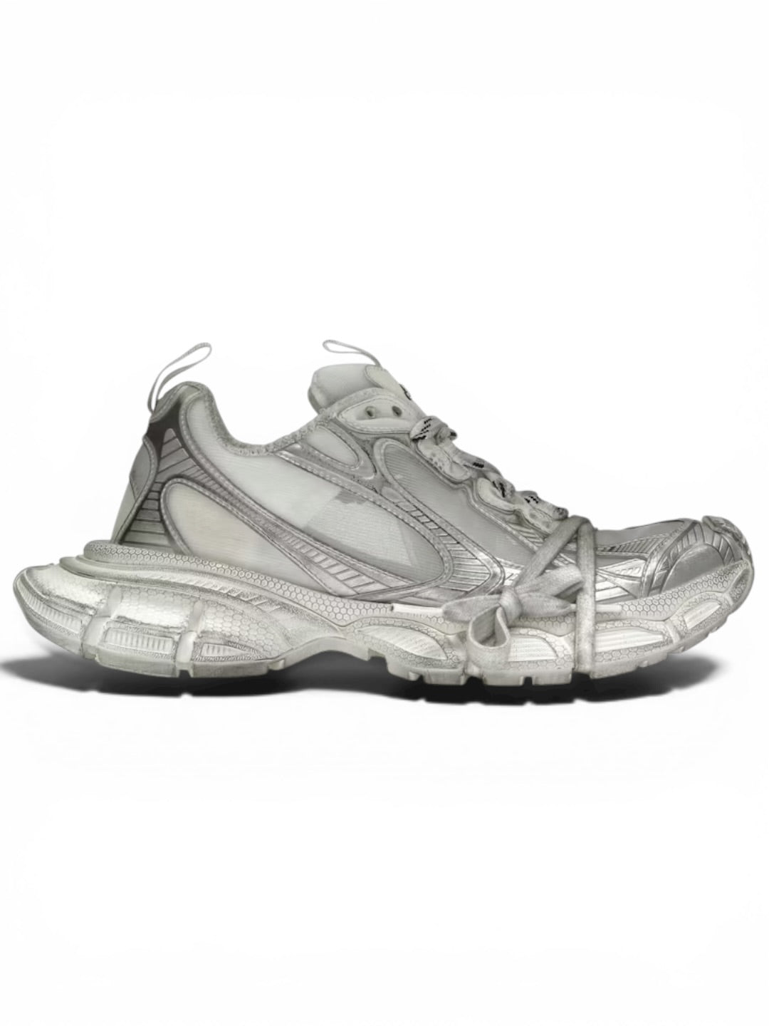 Balenciaga 3XL White Silver Summer Mesh