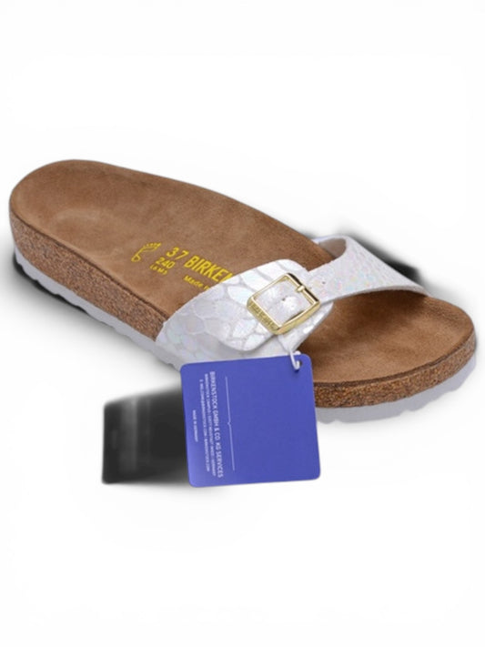 Birkenstock Madrid White Snake