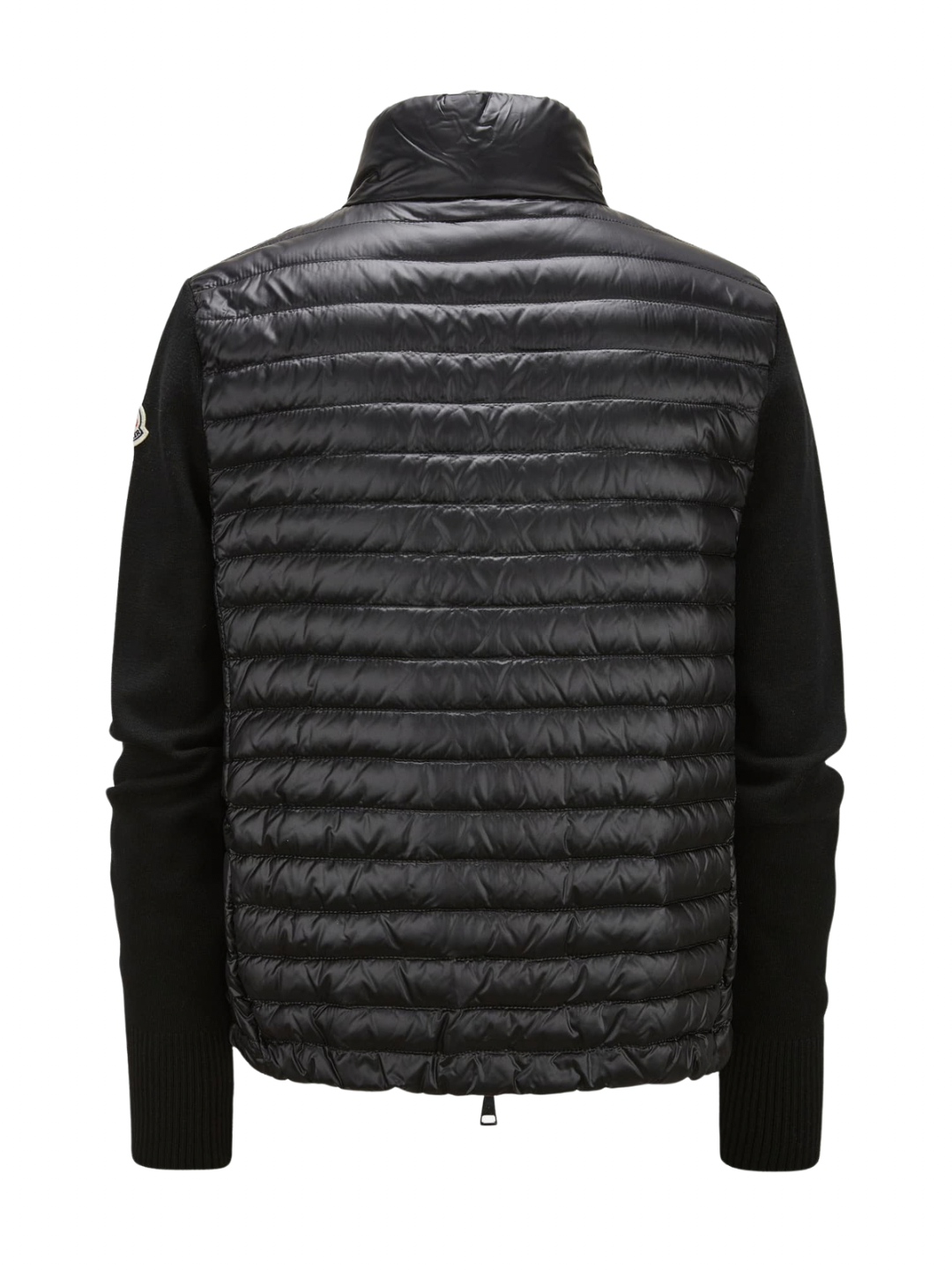 Moncler Knit-Sleeve Puffer Cardigan Black