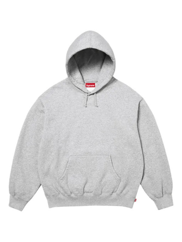 Supreme Satin Applique Hooded Sweatshirt Gray