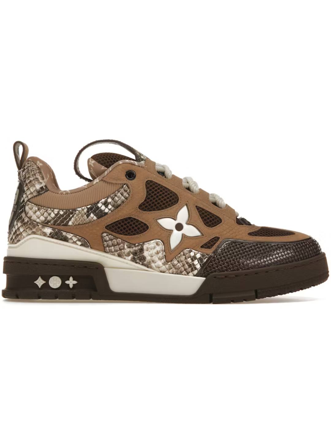 Louis Vuitton Skate Sneaker Brown Snakeskin