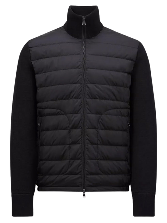 Moncler Down-Padded Cardigan Black