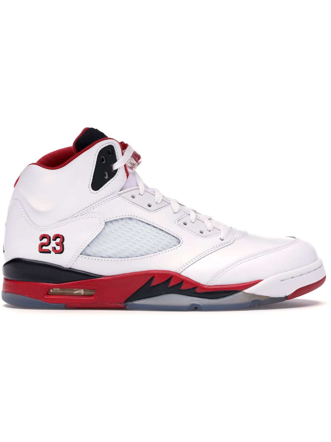 Jordan 5 Retro Fire Red Black Tongue