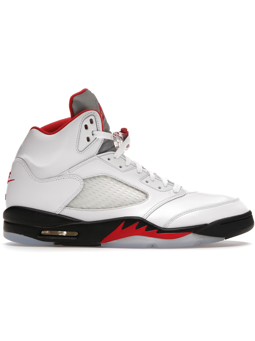 Jordan 5 Retro Fire Red Silver Tongue