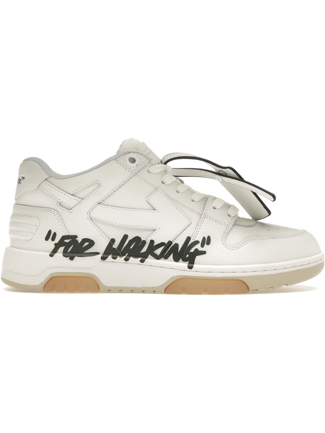 OFF-WHITE Out Of Office OOO Low Tops For Walking White Black