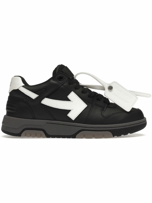 OFF-WHITE Out Of Office OOO Low Tops Black Grey White