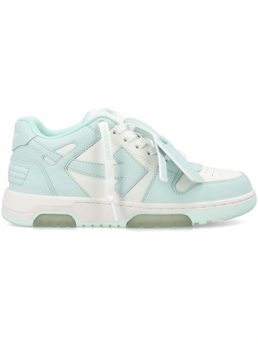 OFF-WHITE Out Of Office OOO Low Tops White Mint