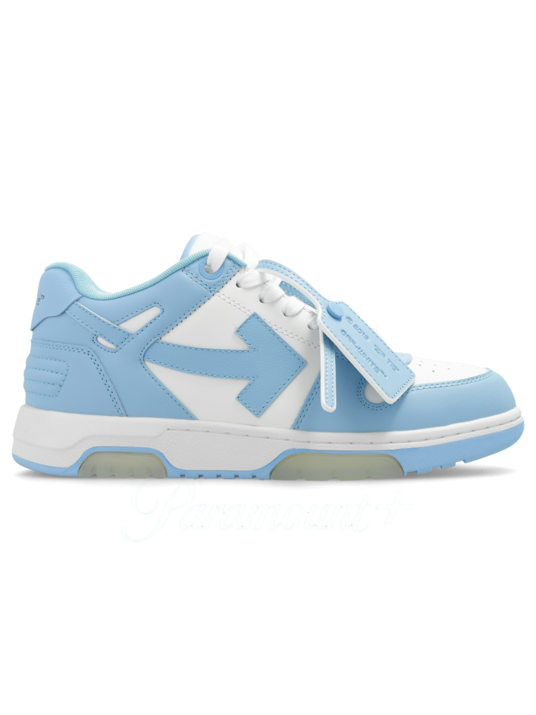 OFF-WHITE Out Of Office OOO Low Tops White Babyblue