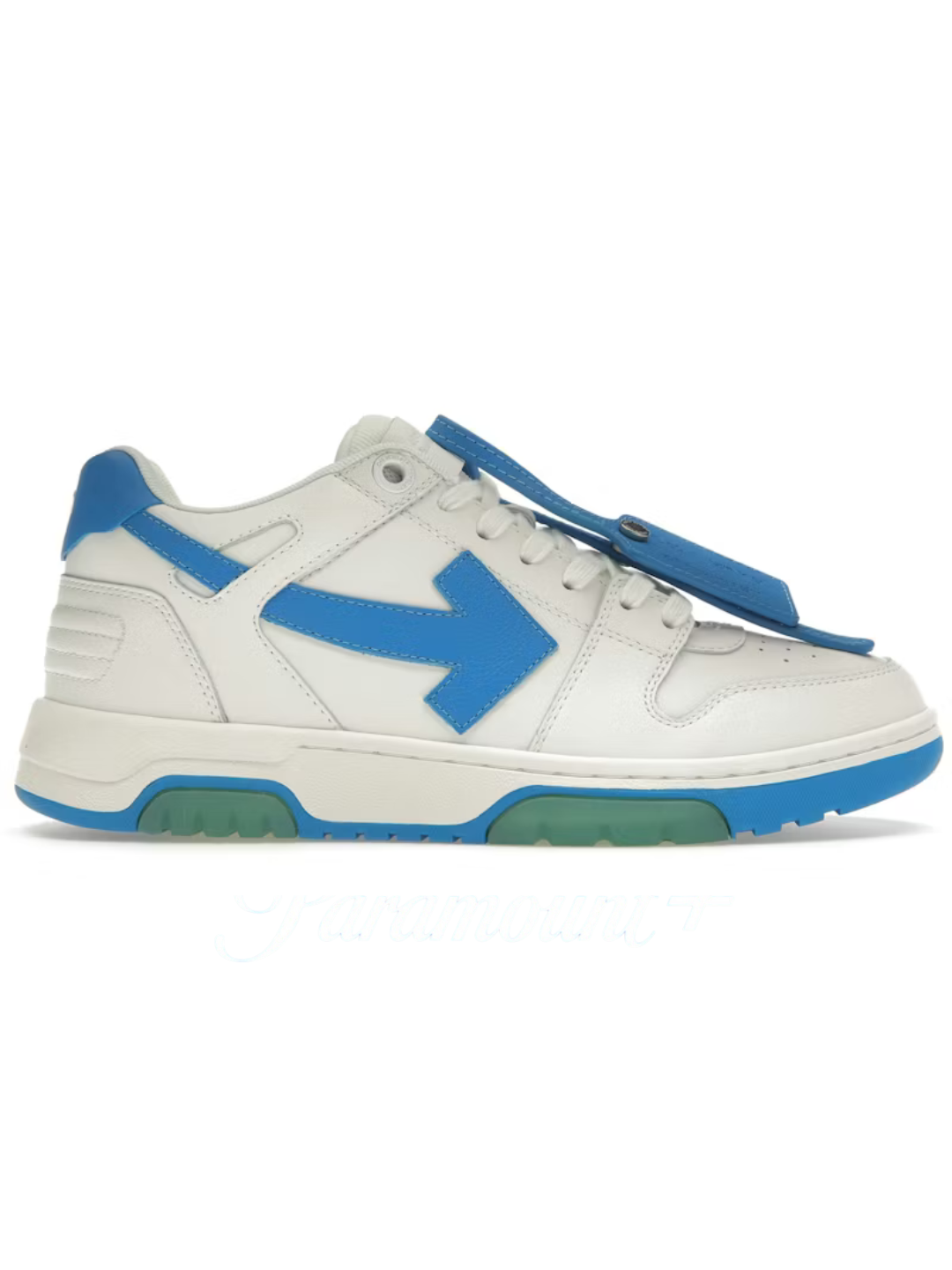 OFF-WHITE Out Of Office OOO Low Tops White Blue