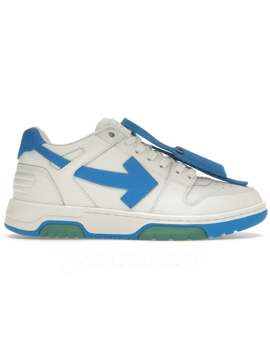 OFF-WHITE Out Of Office OOO Low Tops White Blue