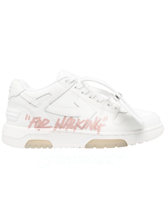 OFF-WHITE Out Of Office OOO Low Tops For Walking White Light Pink