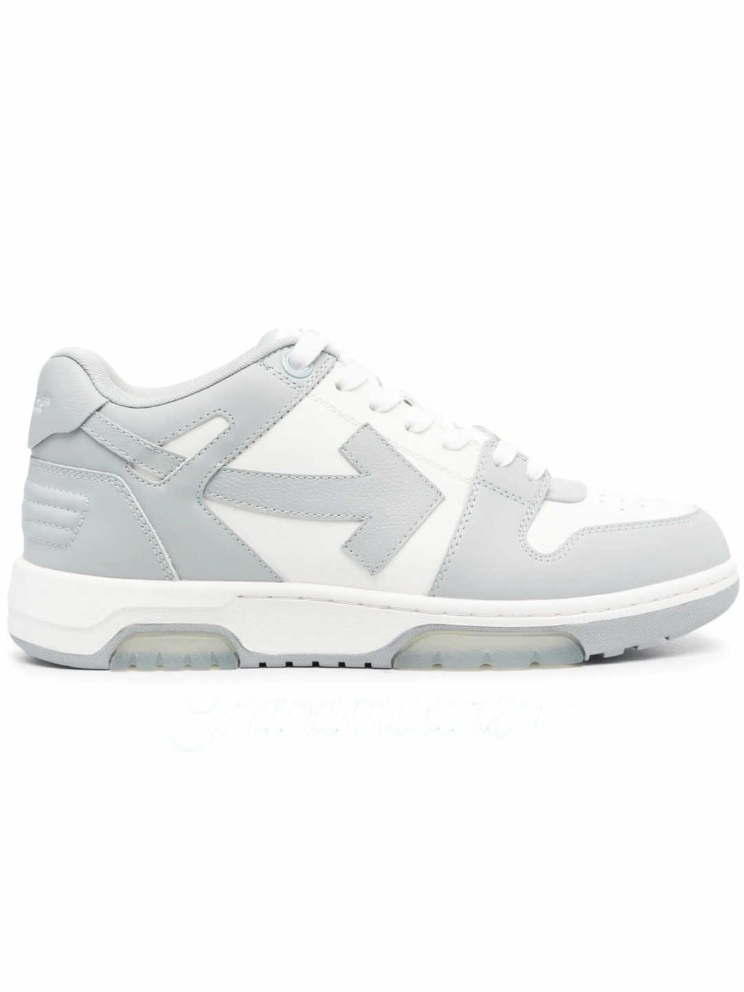 OFF-WHITE Out Of Office OOO Low Tops White Grey