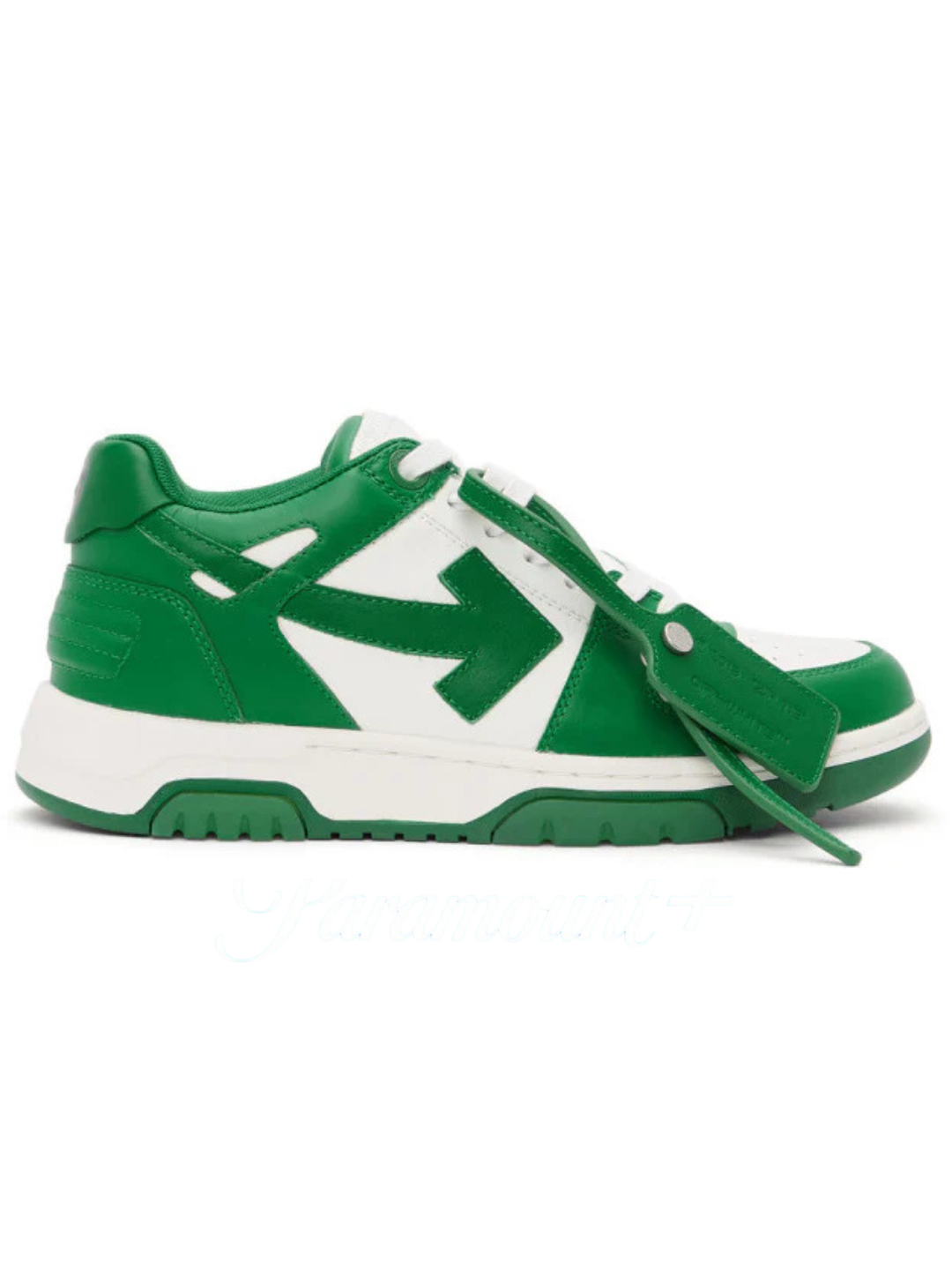OFF-WHITE Out Of Office OOO Low Tops Green White