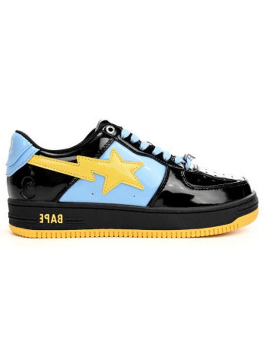 A Bathing Ape BAPE Sta Low Black Blue Yellow