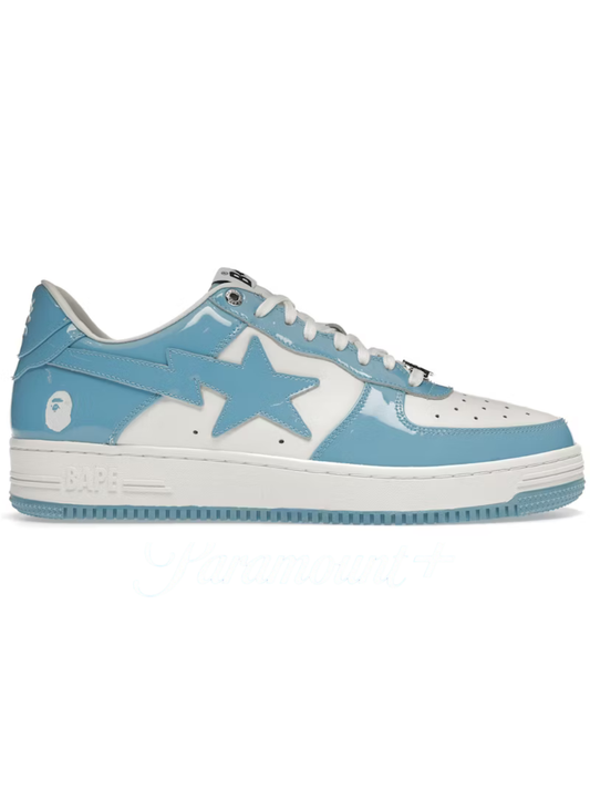 A Bathing Ape Bape Sta Low Patent Blue
