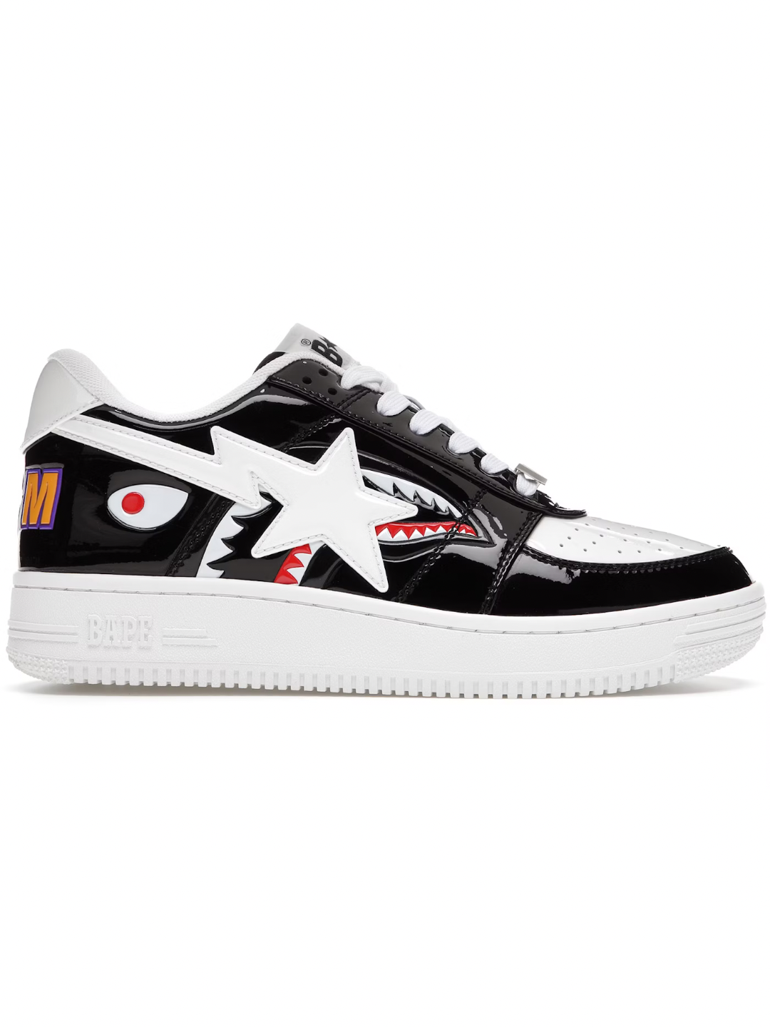 A Bathing Ape Bape Sta Low Color Block Shark Black