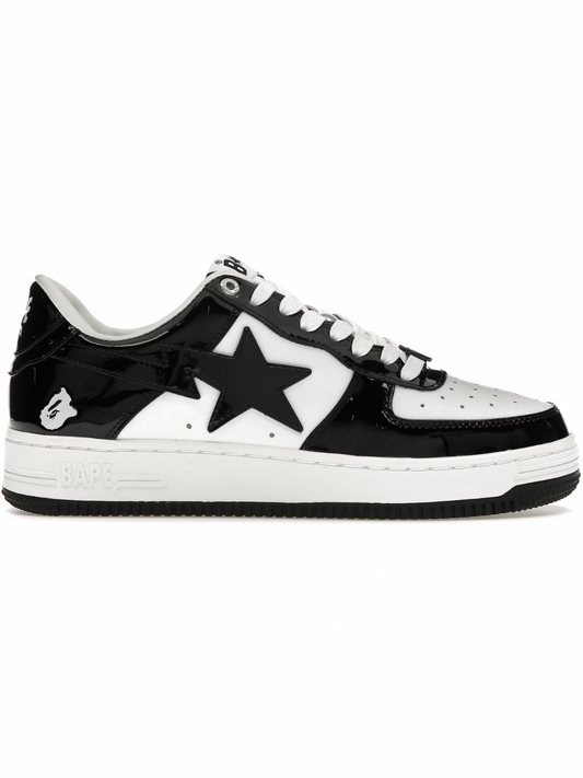 A Bathing Ape Bape Sta Low White Black