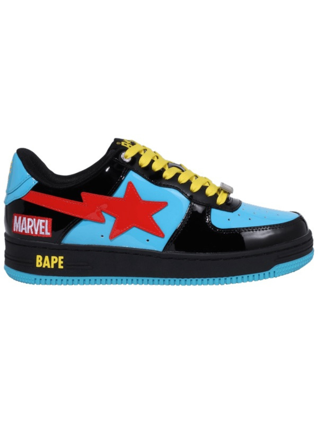 A Bathing Ape Bape Sta Low Marvel x Wmns Bapesta Black Widow