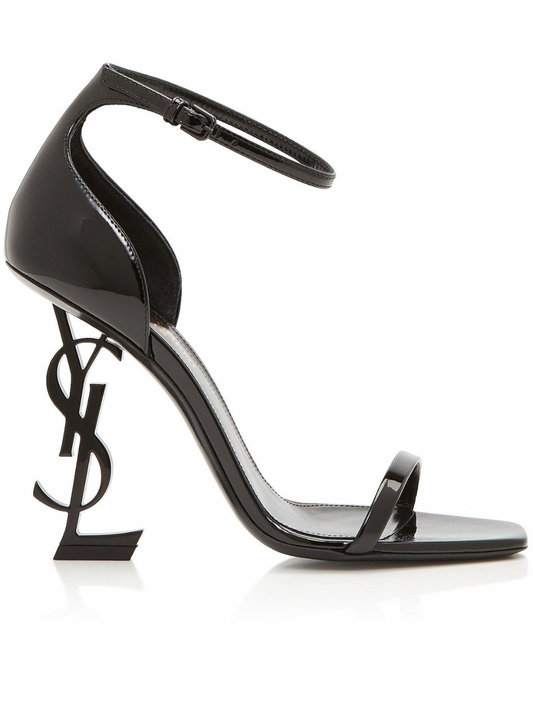 Yves Saint Laurent Opyum Black Sandals Black Heel