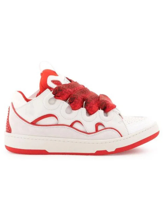 Lanvin Curb Sneaker White Red