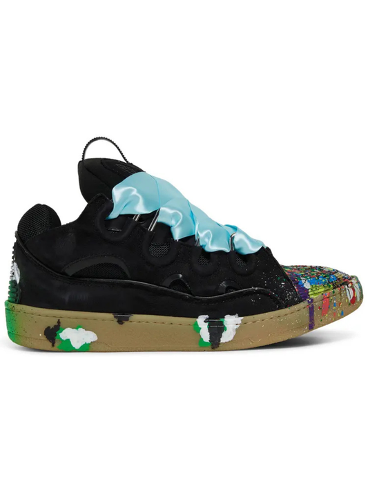 Gallery Dept. x Lanvin Curb Sneakers 'Paint Drip Black