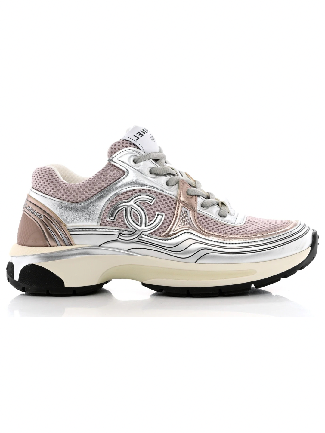 Chanel CC Runner Womens Purple Silver