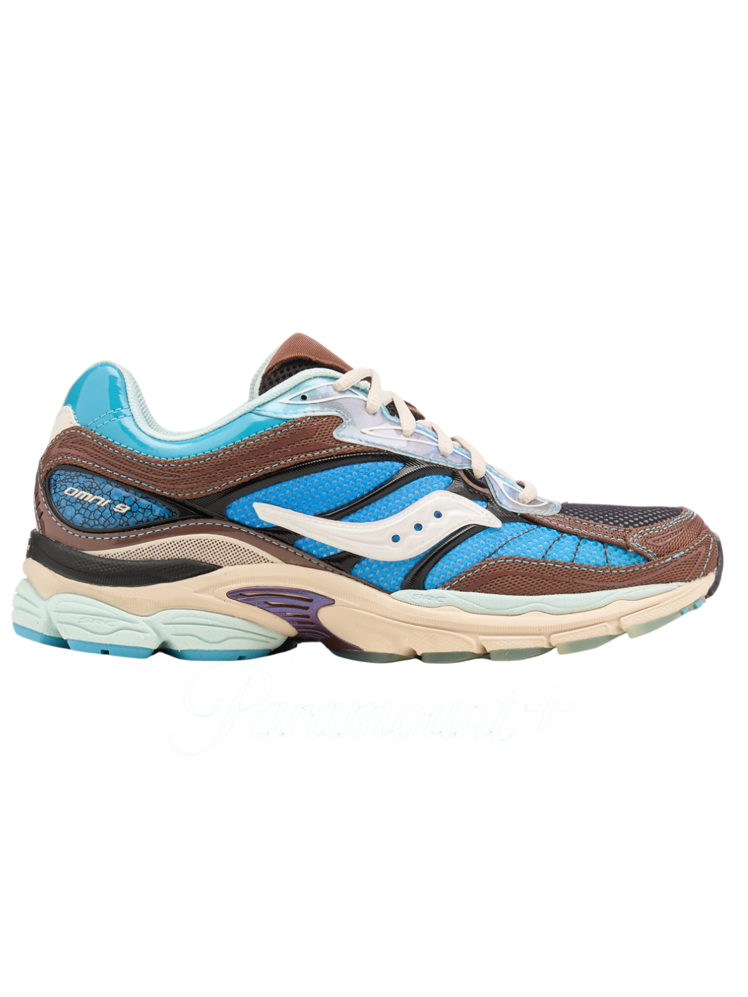 Saucony x Footpatrol Progrid Omni 9 Blue Brown