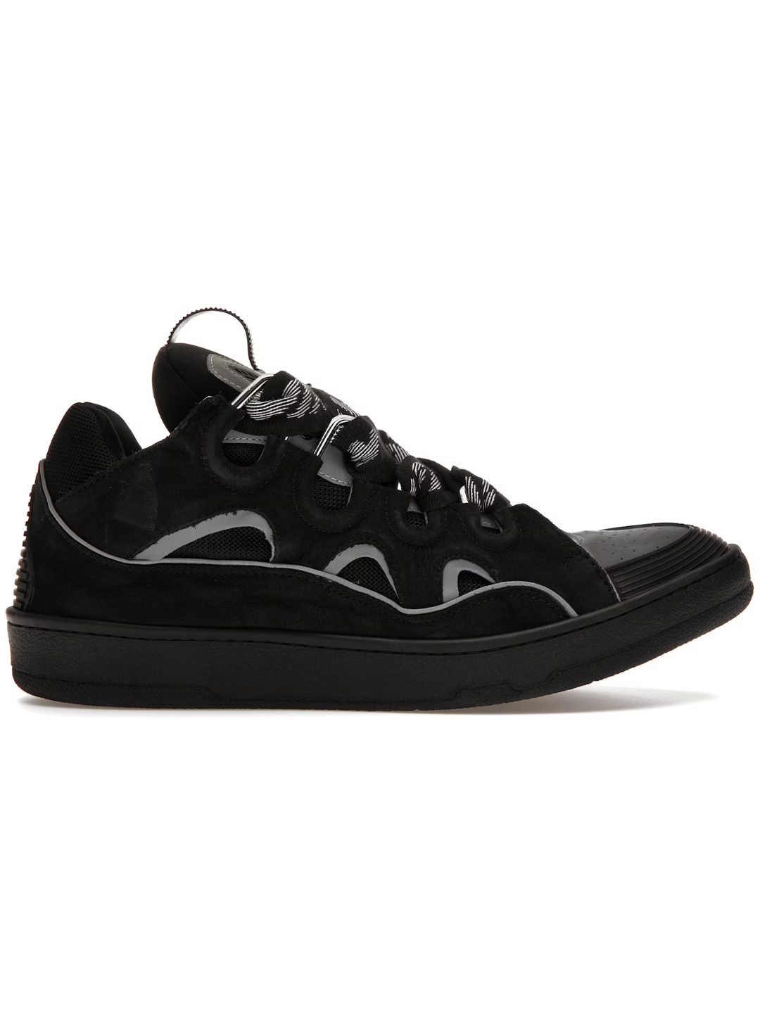 Lanvin Leather Curb Black Gray