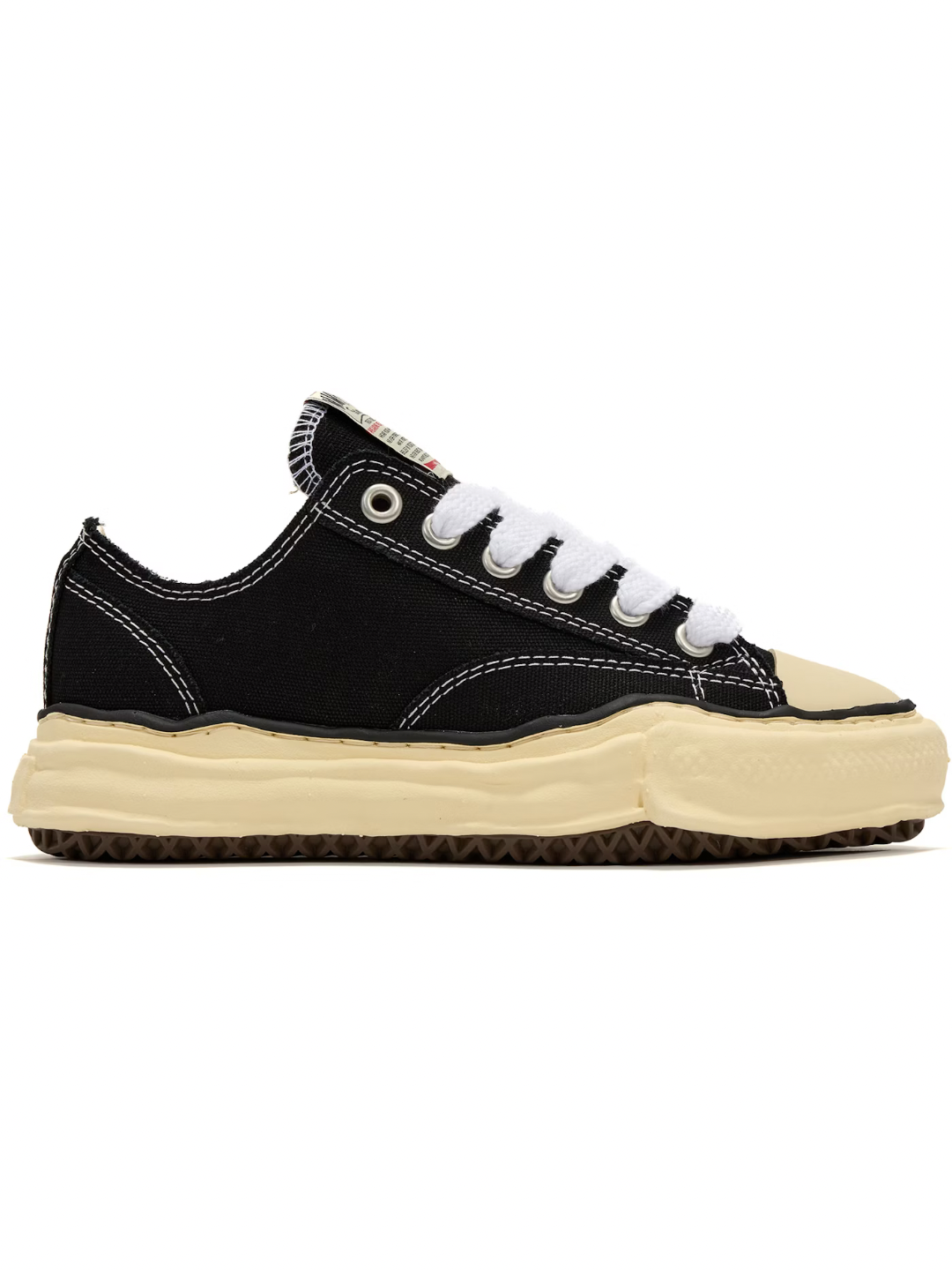 Maison Mihara Yasuhiro Peterson OG Sole Canvas Low Black White