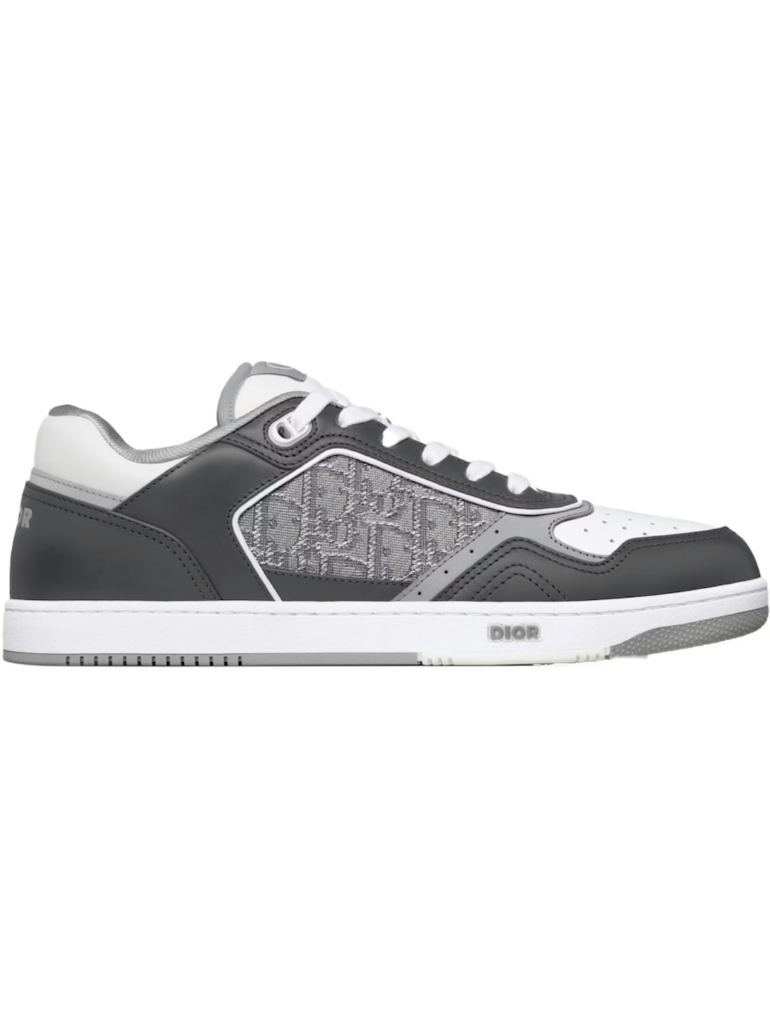 Dior B27 Low Top Anthracite Grey White Calfskin
