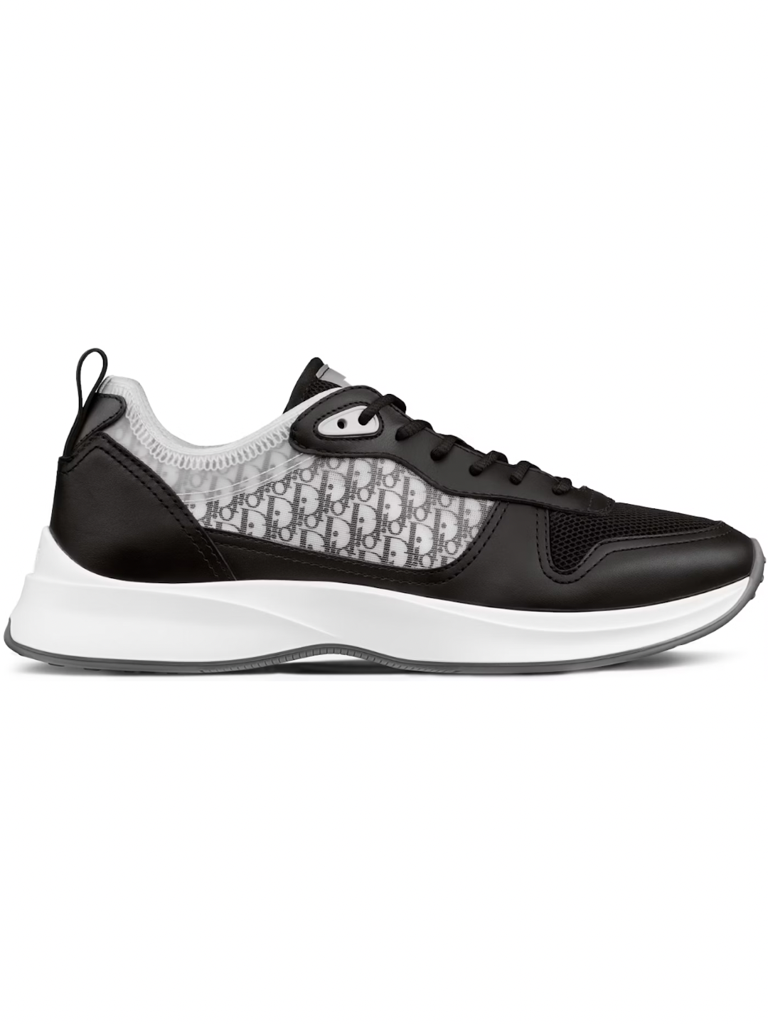 Dior B25 Runner Black Grey Oblique Leather
