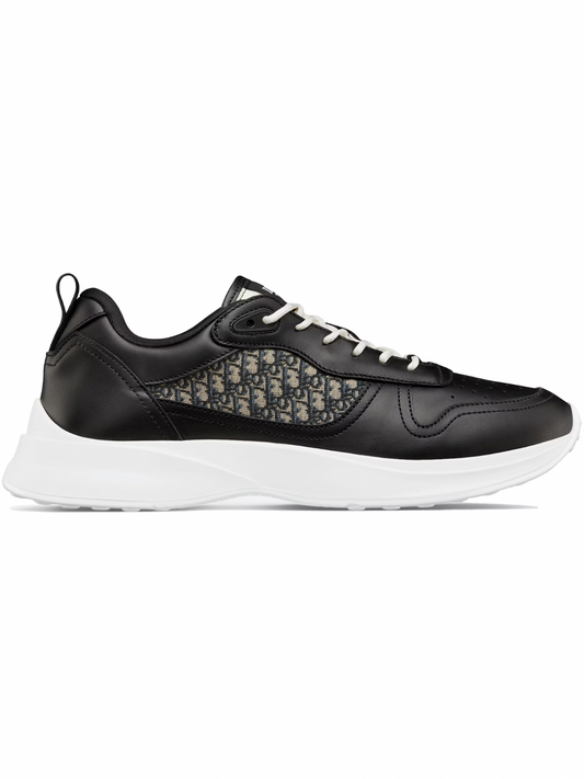 Dior B25 Runner Noir Smooth Calfskin Jacquard Oblique