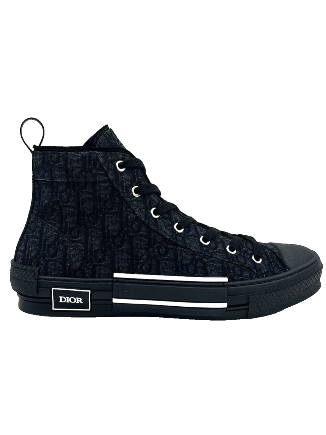 Dior B23 High Top Black Dior Oblique Jacquard
