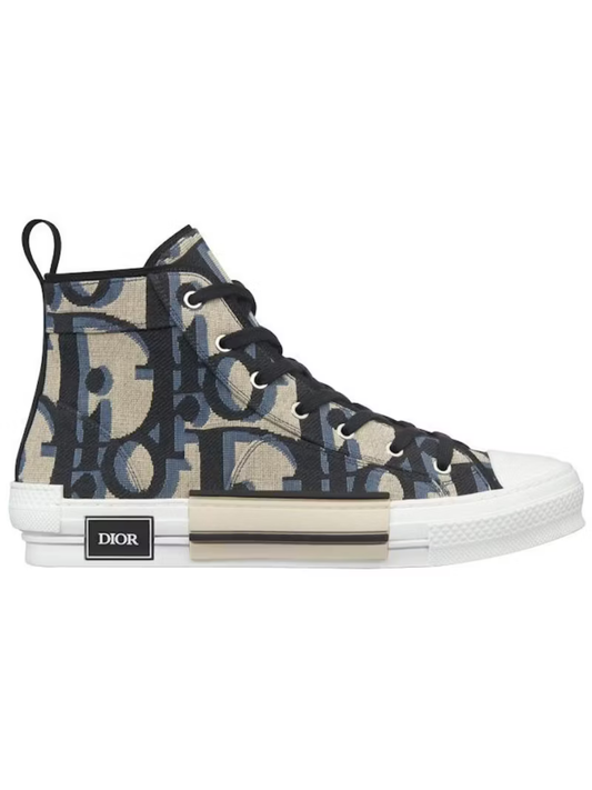 Dior B23 High Top Maxi Dior Oblique Beige Black