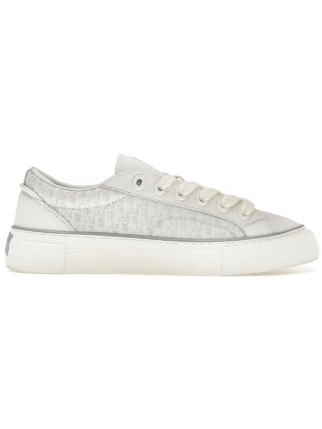 Dior B33 White Smooth Calfskin Oblique Jacquard