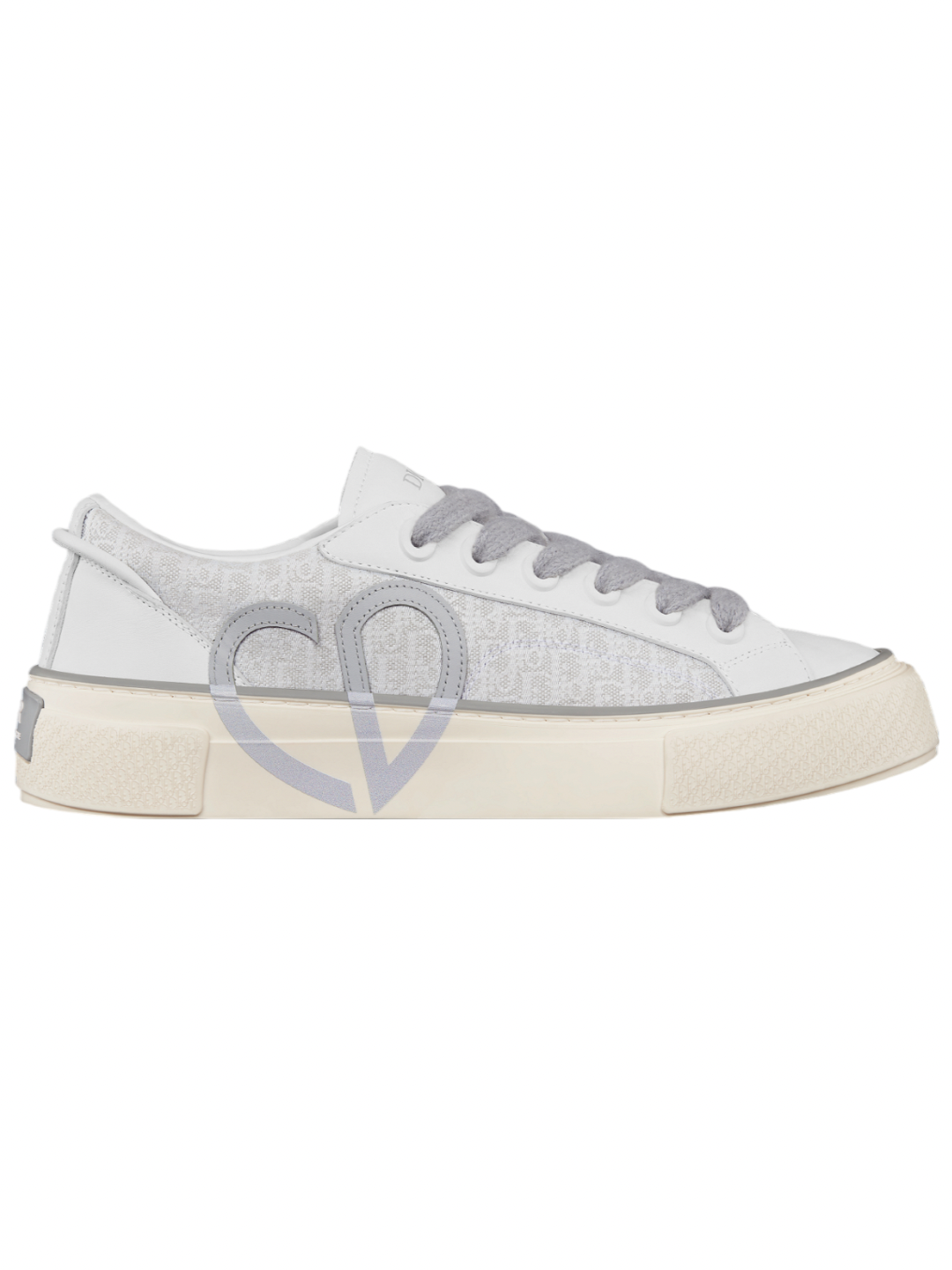 Dior B33 Gray Smooth Calfskin Gray Oblique Jacquard
