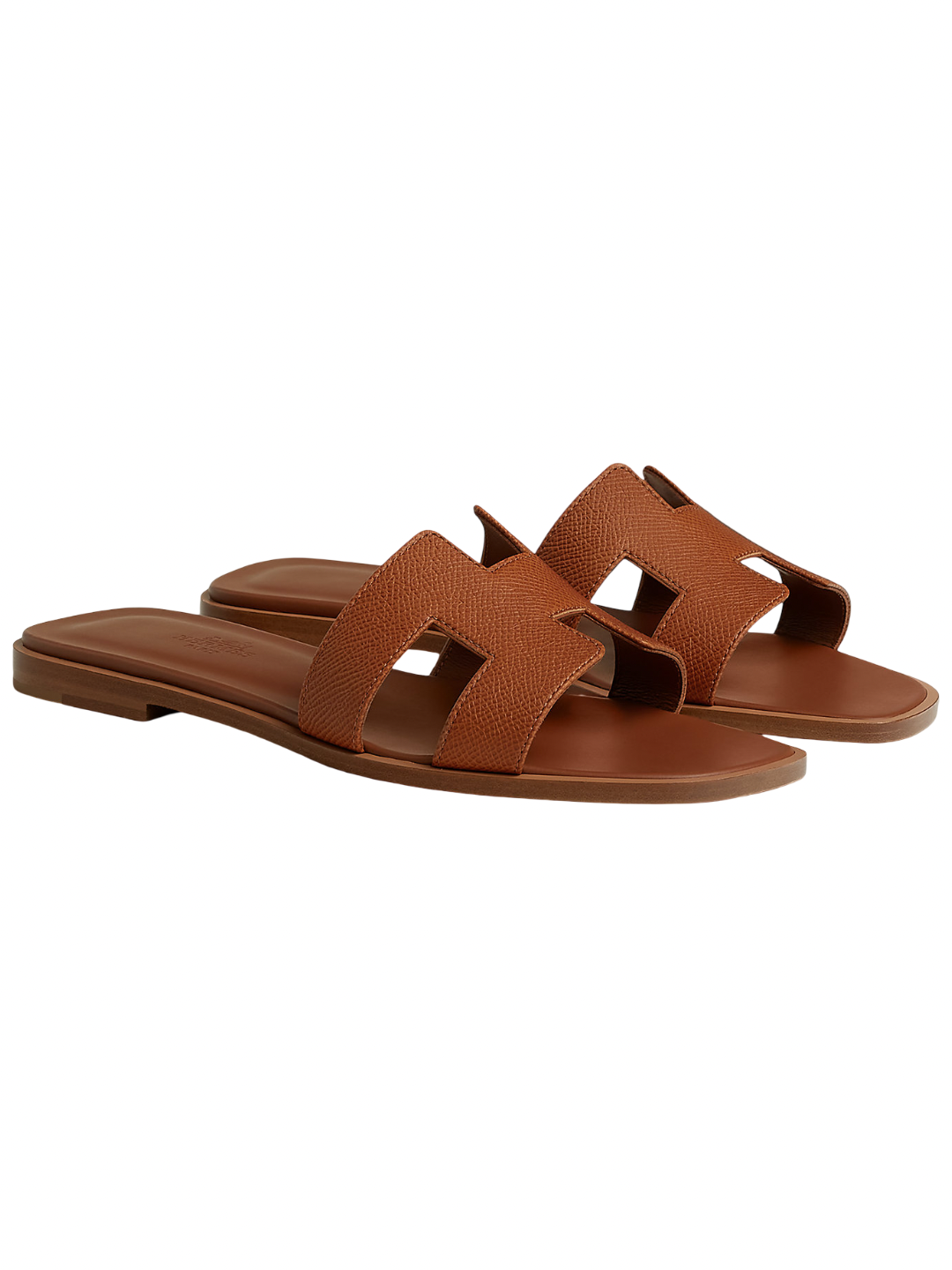 Hermes Oran Sandals Gold