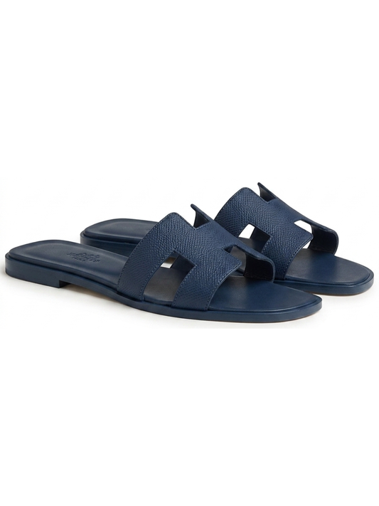 Hermes Oran Sandals Marine