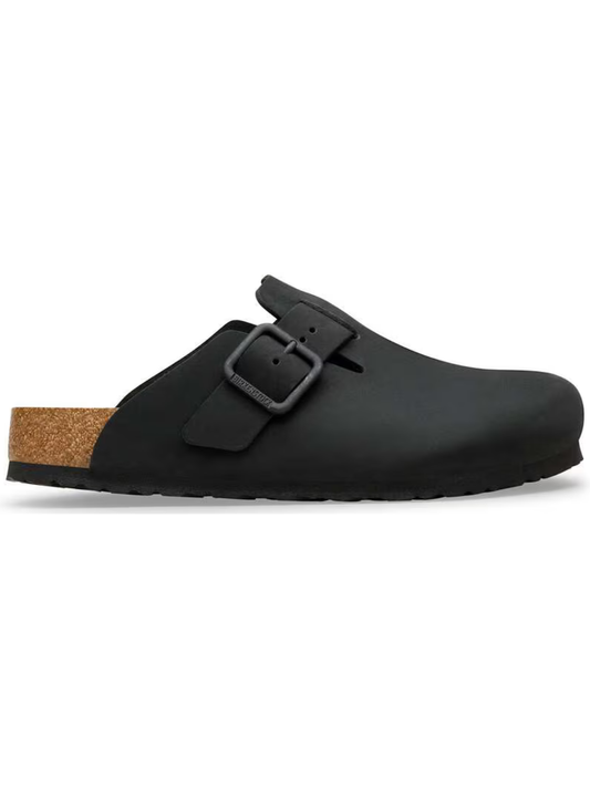 Birkenstock Boston Clogs Black Wire Buckle