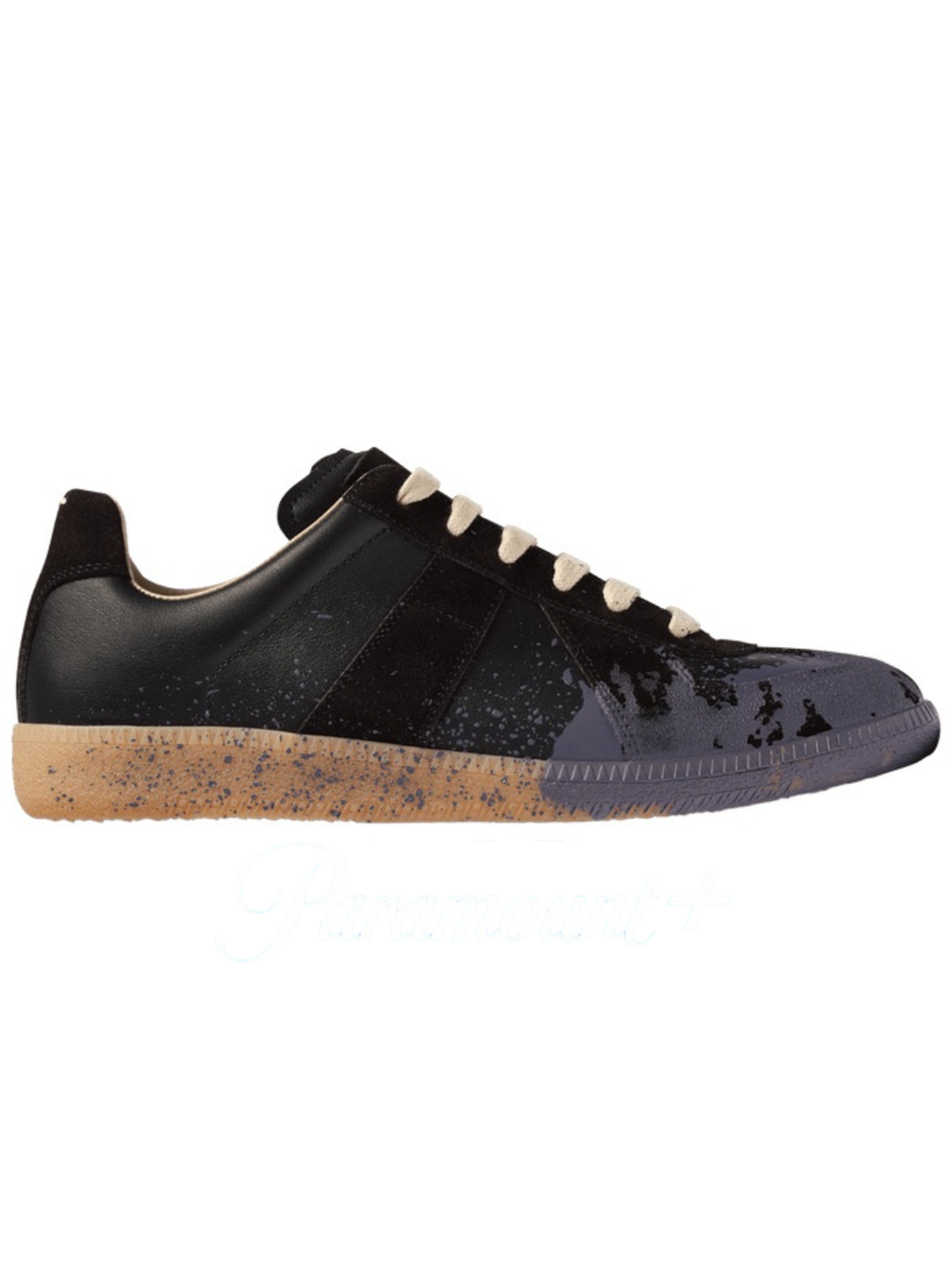 Maison Margiela Replica Sneakers Paint Splatter Black Pewte